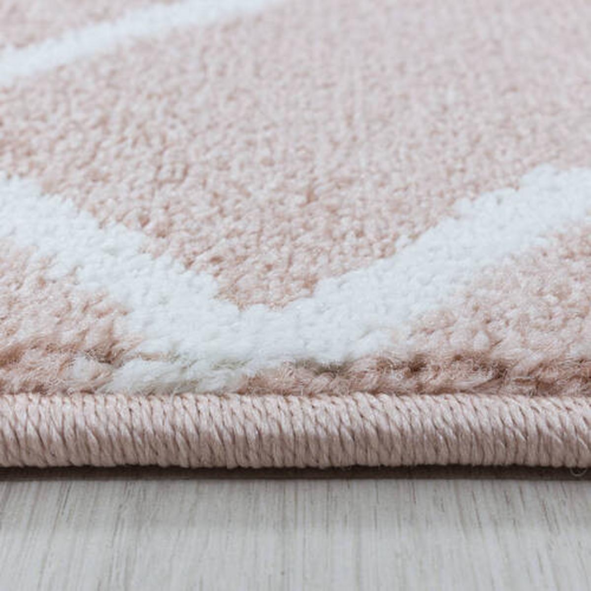 Webteppich Rosa Naturfaser Efor 200x290 cm - Rosa, Basics, Textil (200/290cm)