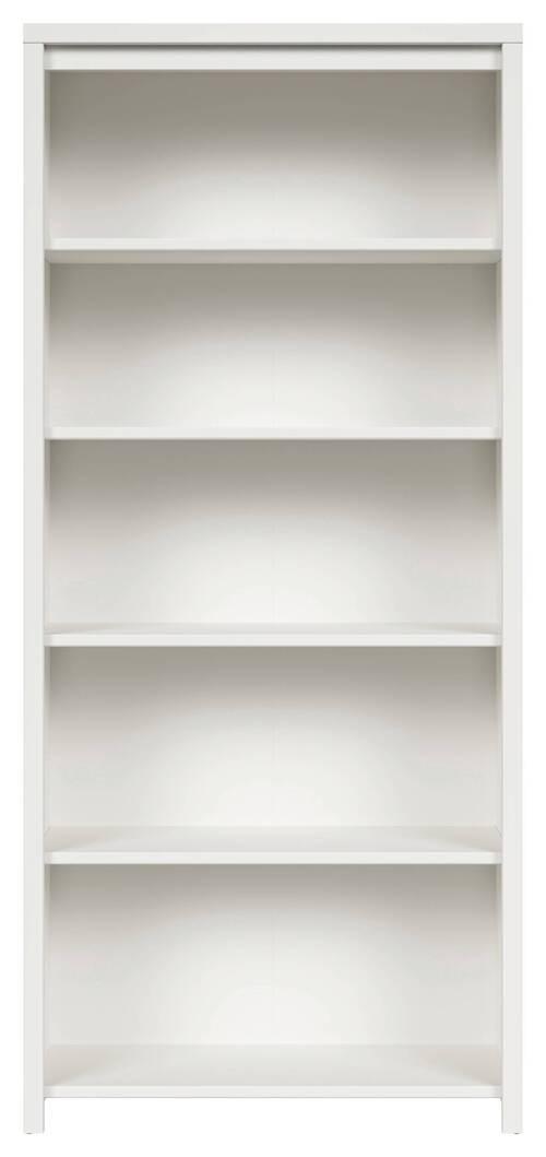 Regal Kaspian Bookshelf - Schwarz/Weiß, Design, Holzwerkstoff (90/200,5/40,5cm)