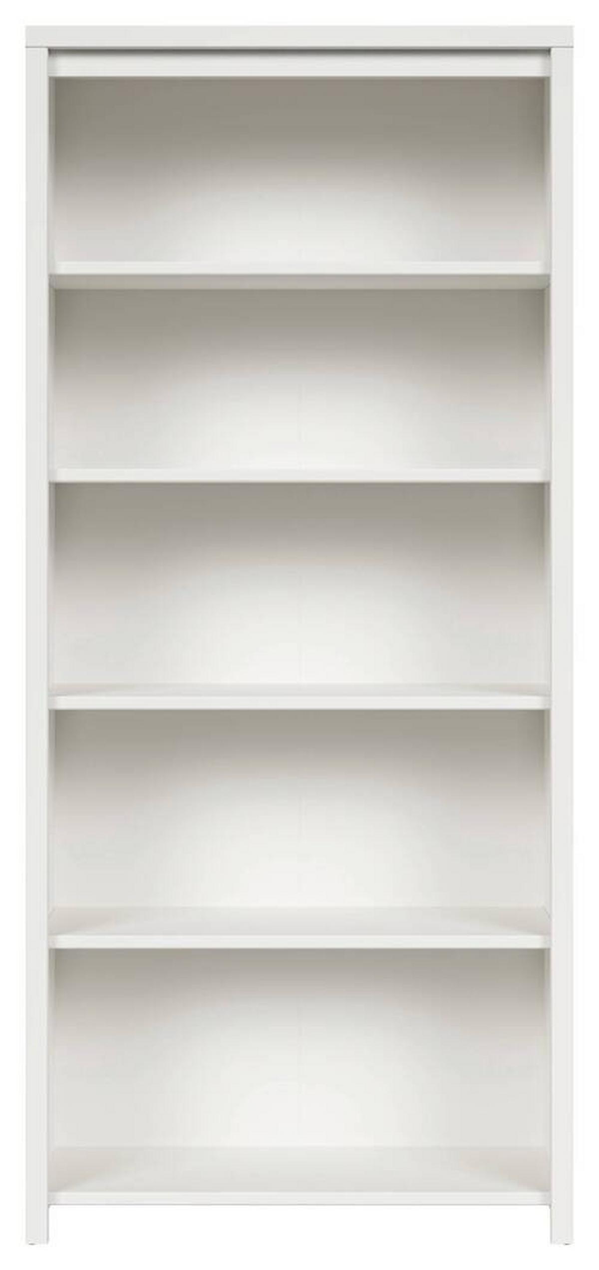 Regal Kaspian Bookshelf - Schwarz/Weiß, Design, Holzwerkstoff (90/200,5/40,5cm)