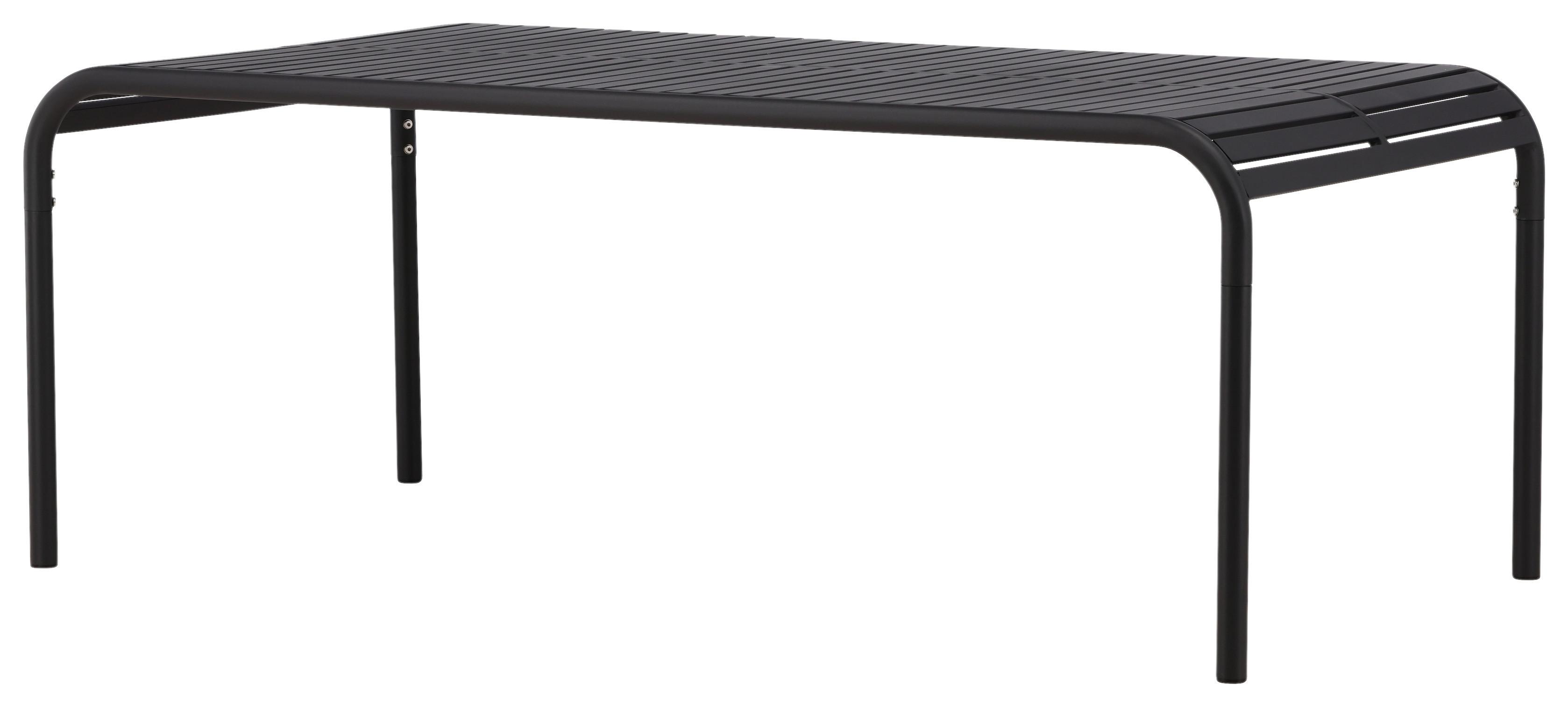 Gartentisch Borneo - Schwarz, Basics, Metall (200/100/75cm)