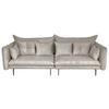 2-sitzer-sofa Sing Grau Cord B: 262 Cm - Schwarz/Grau, Design, Textil (262/91/115cm) - MID.YOU