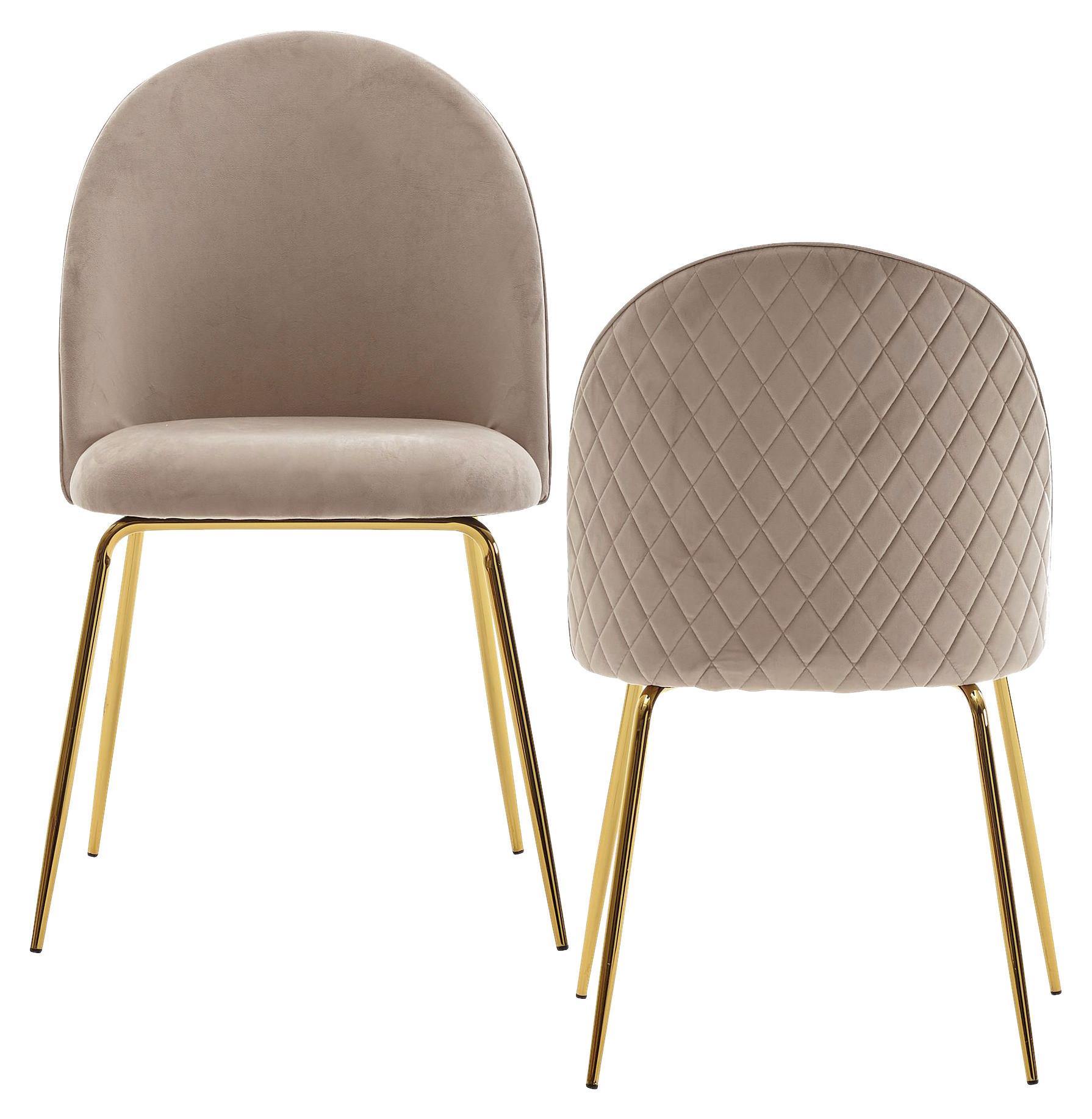 Stuhl-set 2-Tlg., Beige B: 53cm