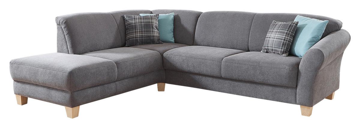 Ecksofa Gotland grau, 212x257 cm - Naturfarben/Grau, KONVENTIONELL, Textil (212/257cm) - Sit & More