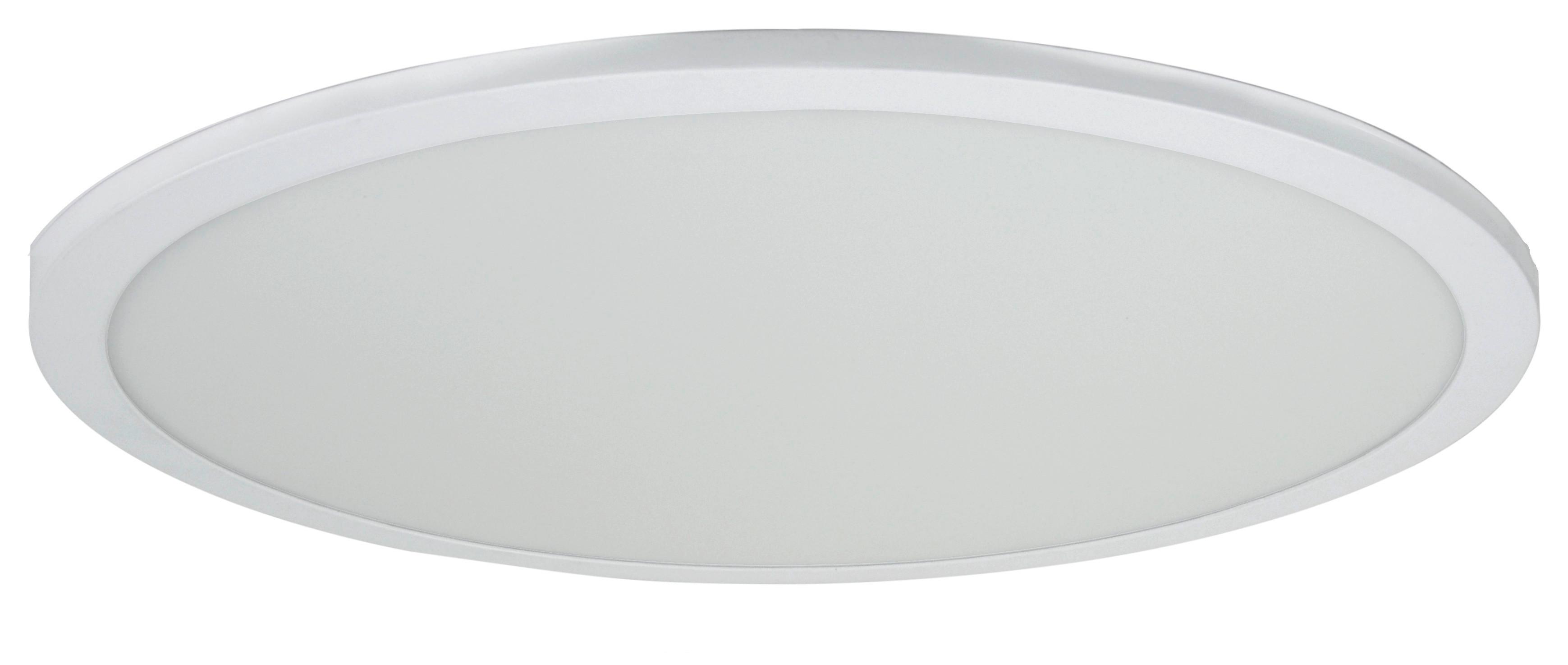 LED-Deckenleuchte Ø 60 cm, mit Farbtemperaturwechsler - Weiß, Basics, Kunststoff/Metall (60/1,5cm)