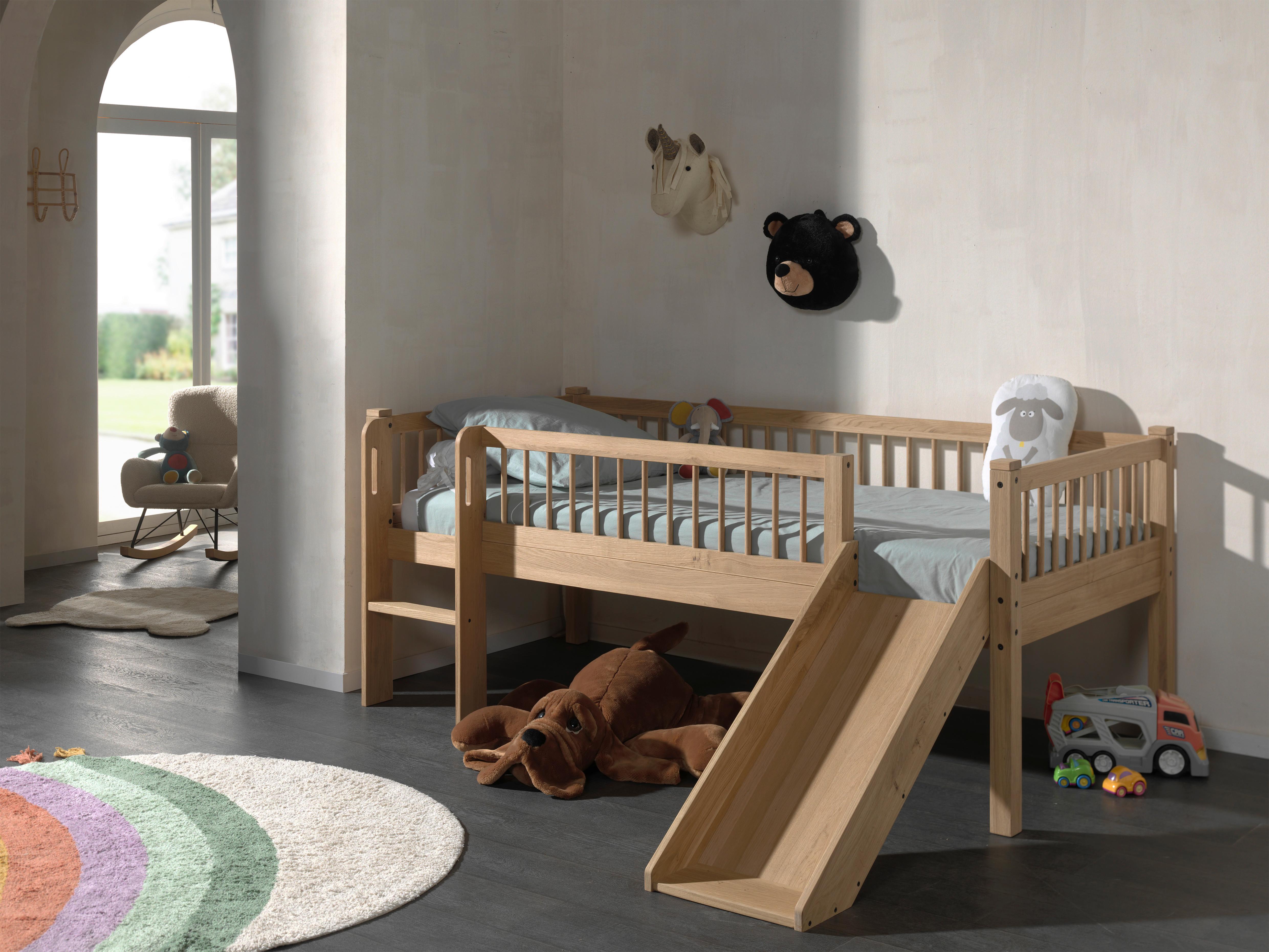Spielbett Forrest Eichefarben 90x200cm - Eichefarben/Naturfarben, MODERN, Holz (90/200cm) - Vipack