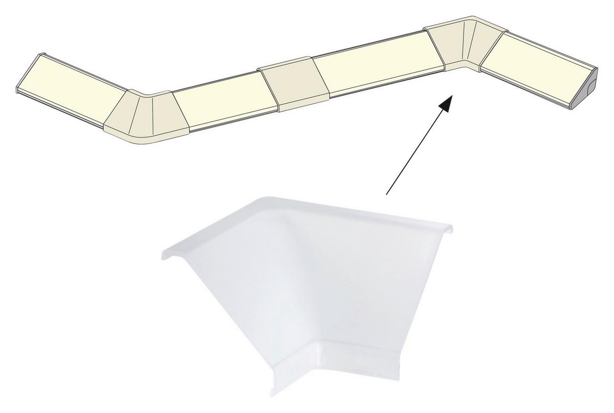 LED-Stripe Function Delta Profil 2-Er Pack Verbinder - Transparent, Basics, Kunststoff (3,5/2,1/3,5cm) - Paulmann