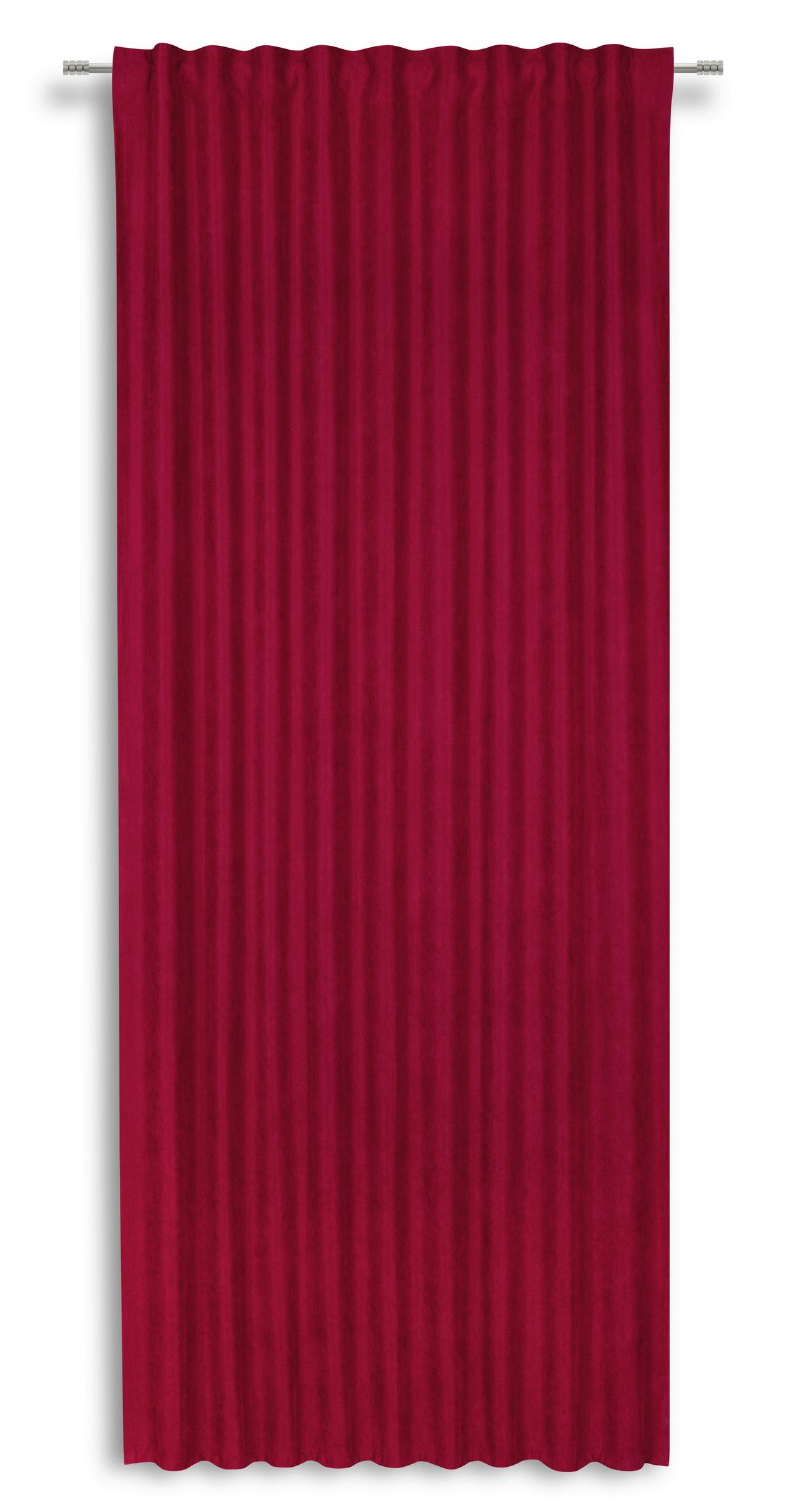 Készfüggöny Verena Kb. 135/245cm - piros, Modern, textil (135/245cm) - Luca Bessoni