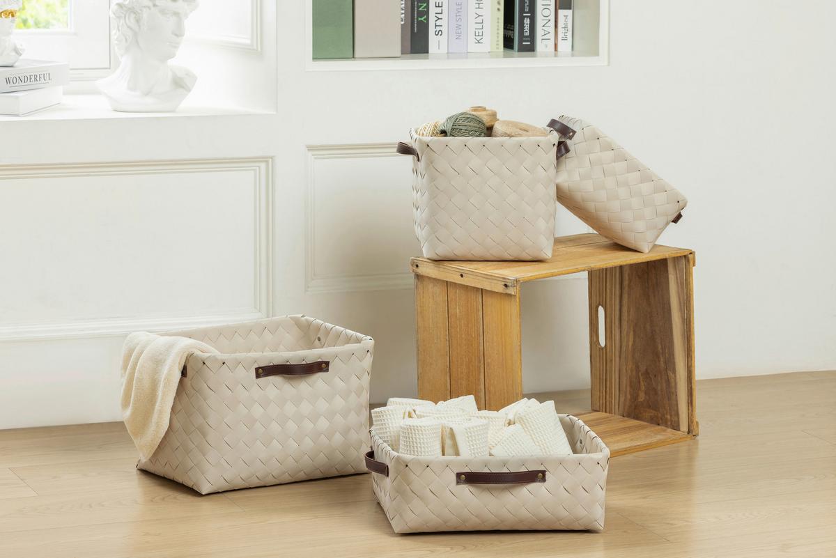 Aufbewahrungsbox Nala - Beige/Braun, KONVENTIONELL, Kunststoff (36/26/13cm) - James Wood