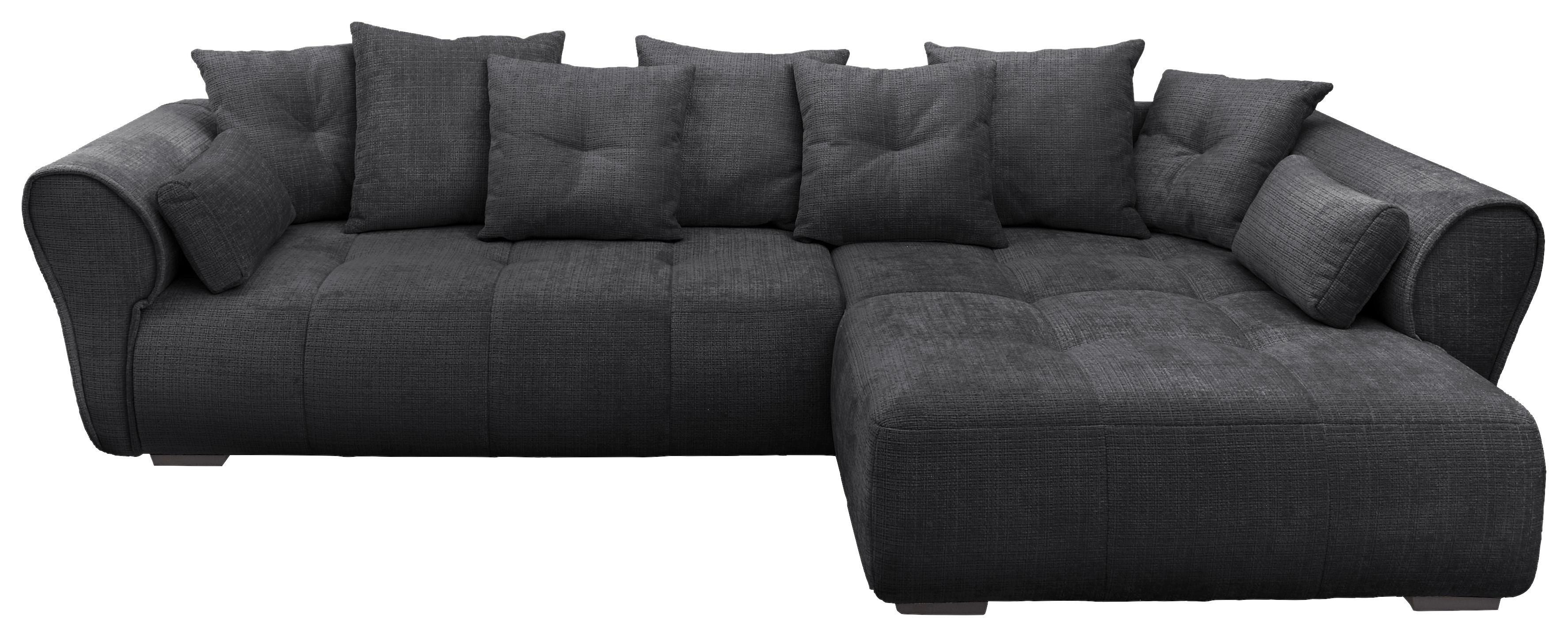 Ecksofa Riska Schwarz S: 330x197 cm - Schwarz, KONVENTIONELL, Textil (330/197cm) - MID.YOU