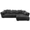 Ecksofa Riska Schwarz S: 330x197 cm - Schwarz, KONVENTIONELL, Textil (330/197cm) - MID.YOU