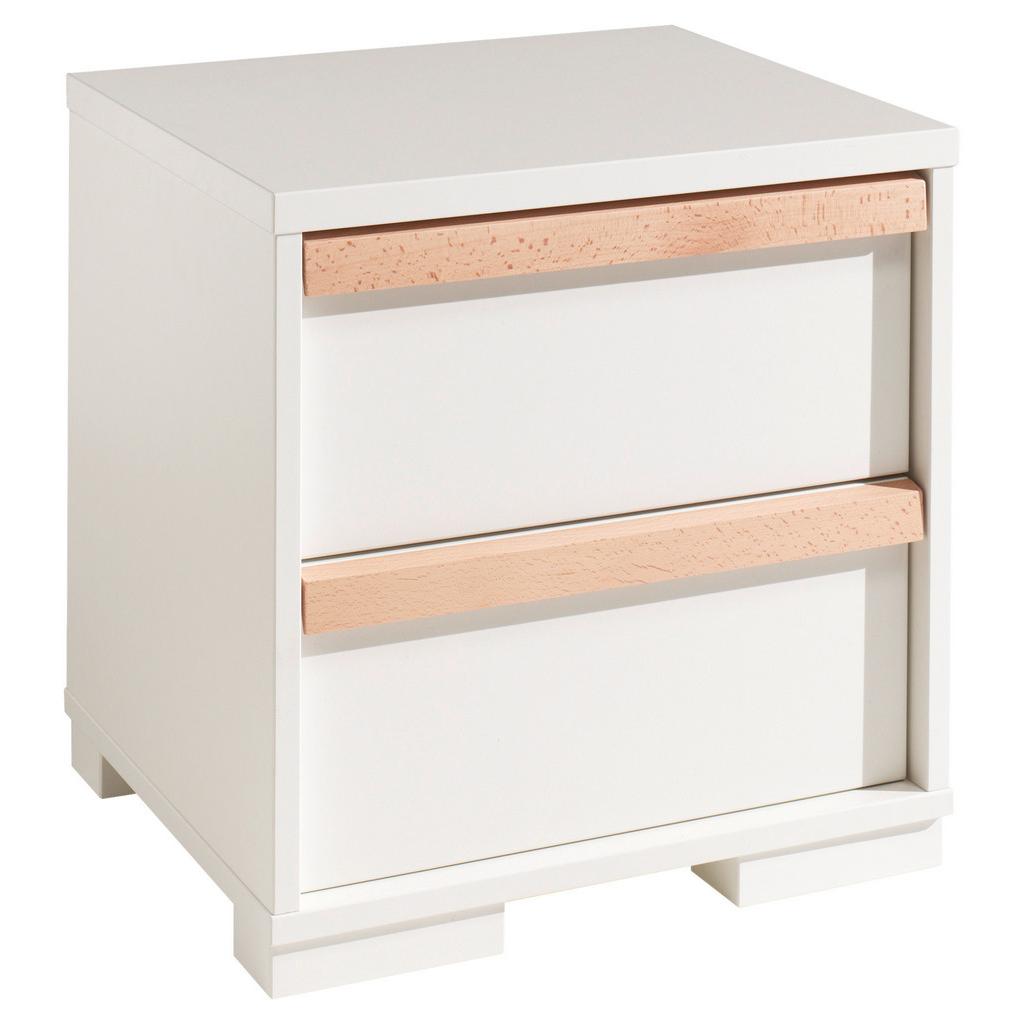 Nachtkästchen London B: 48,1 Cm Weiß