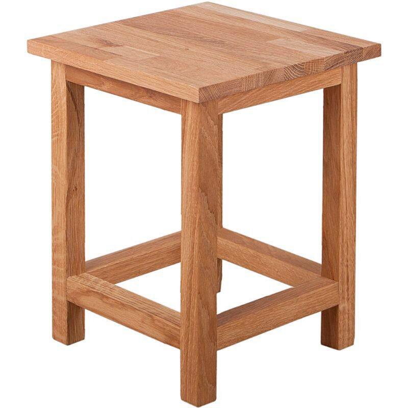 GARTENHOCKER Eichefarben geölt - Eichefarben, Basics, Holz (30/40/30cm) - Gardenson
