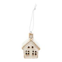 Závesná dekorácia HOMIE - krémová, Konventionell, textil/keramika (5/6,3/3,8cm) - Mömax