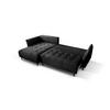 Ecksofa mit Schlaffunktion & Bettkasten Monte Carlo Schwarz - Schwarz, Trend, Textil (160/290cm)