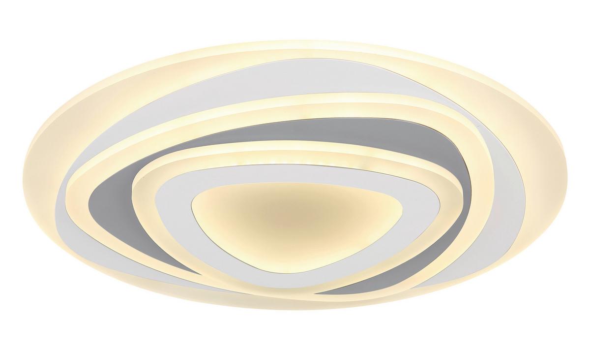 Led-deckenleuchte Ø 50 Cm Mit Farbtemperaturwechsler - Anthrazit/Weiß, Design, Kunststoff/Metall (50/6cm) - Globo