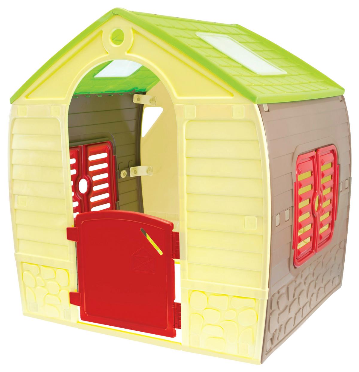Hrací domeček HAPPY HOUSE, 102/108/88cm - vícebarevná, Konvenční, plast (102/108/88cm)