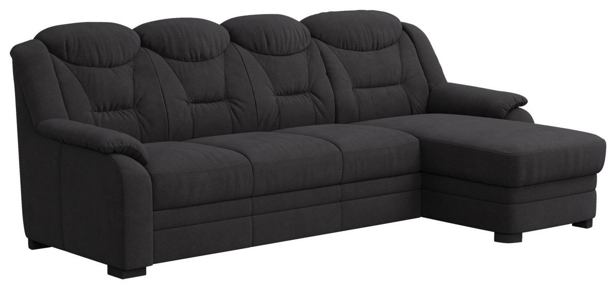 Ecksofa Marcus Schwarz S: 257x162 cm - Schwarz, Basics, Textil (257/162cm) - MID.YOU
