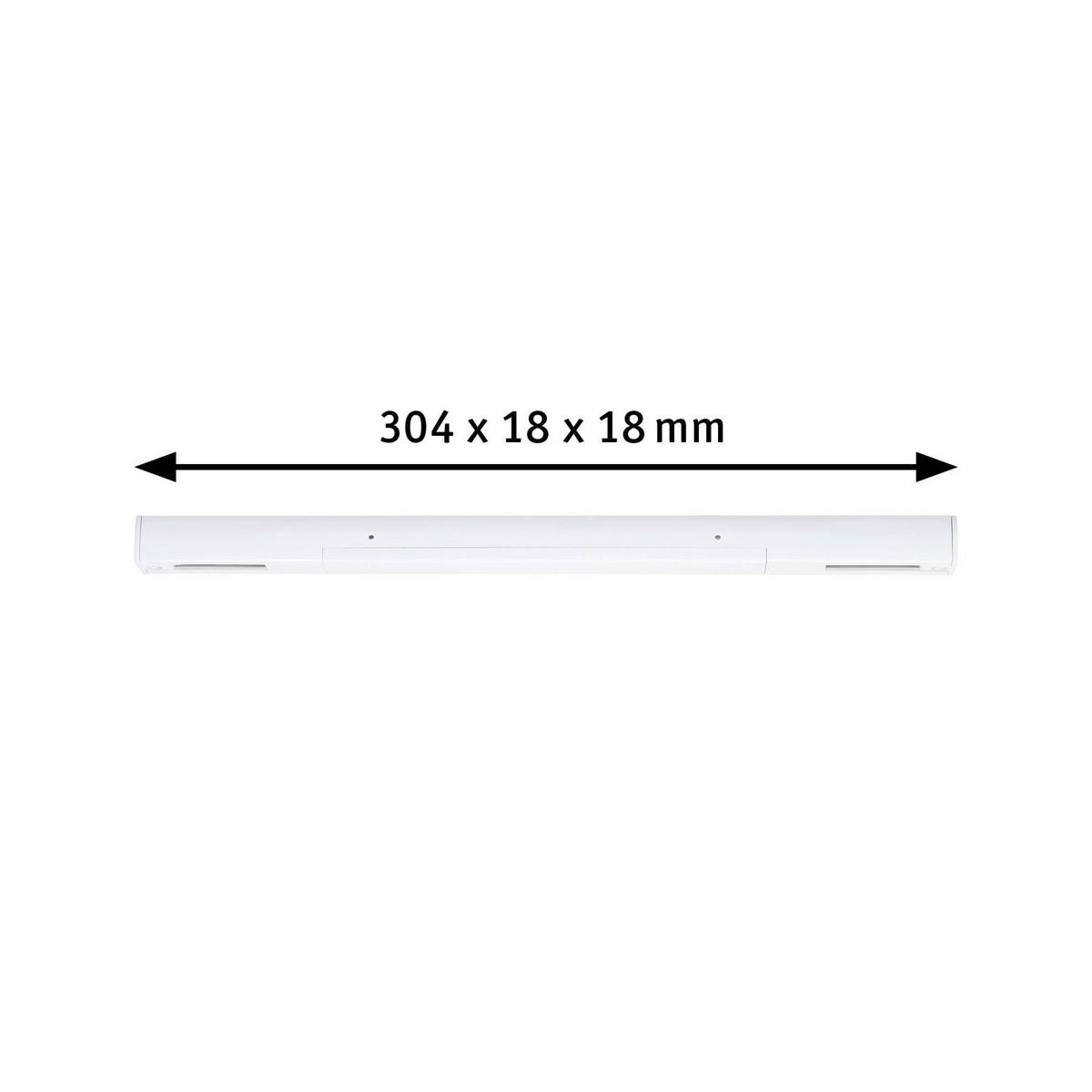 Schinensystem-Einspeiser 95668 Urail Mittele. Zigbee Sw - Weiß, Basics, Kunststoff (30,4/1,8/2,1cm) - Paulmann