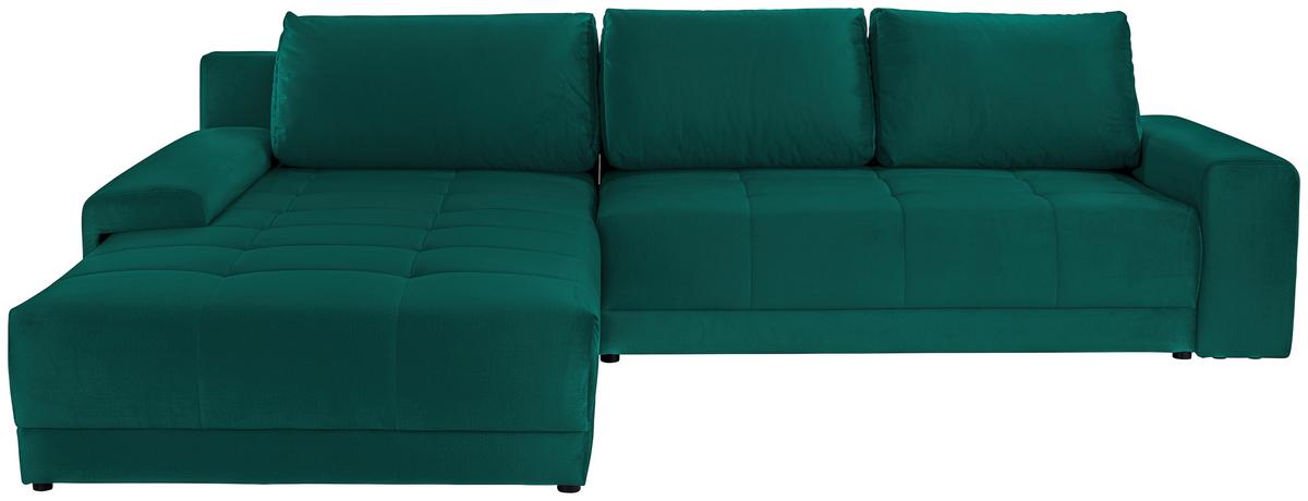 Rohová sedacia súprava Adria, smaragdovozelená - smaragdovozelená, Modern, textil (213/308cm) - Luca Bessoni