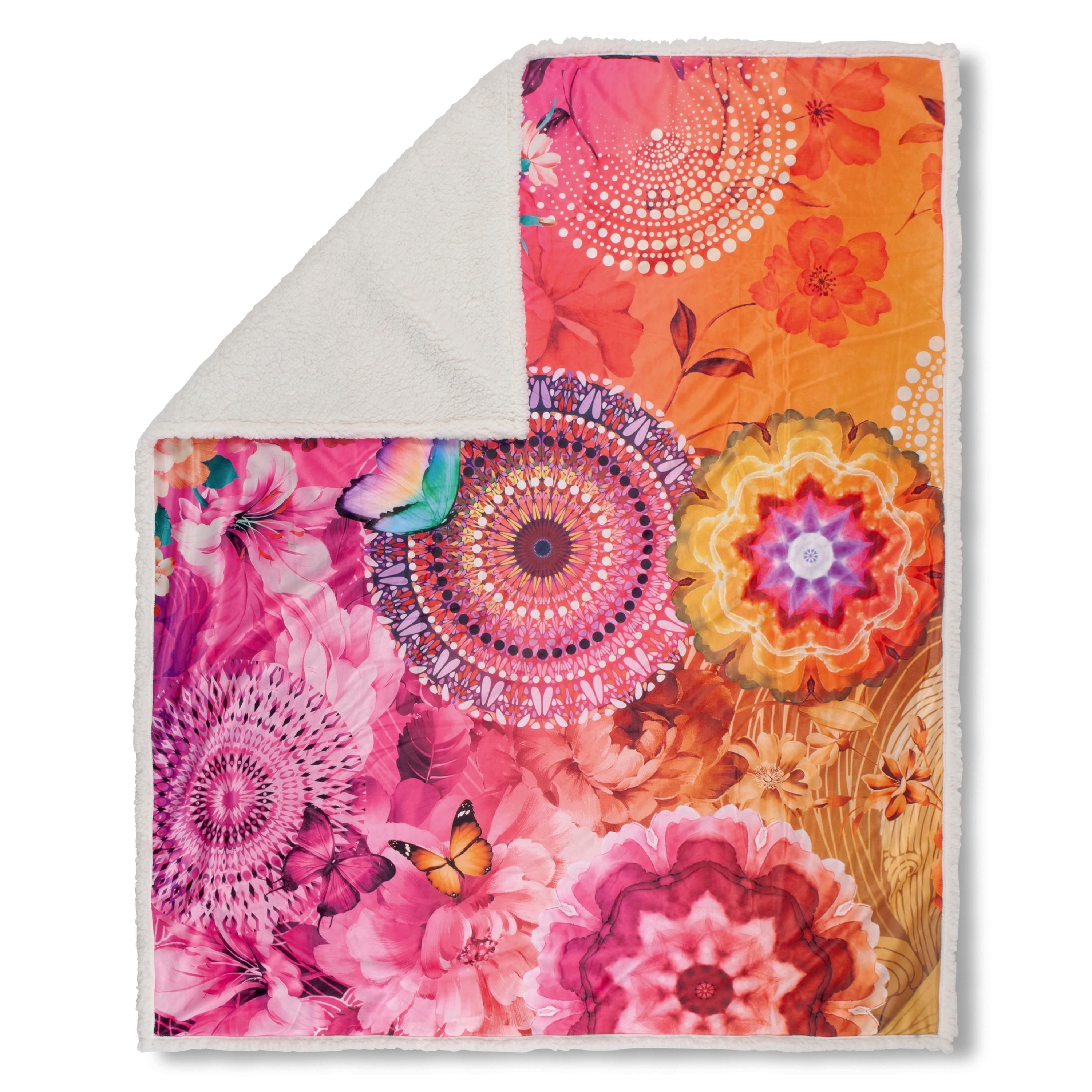 Plaid Ziva Multicolor 130x160 Cm