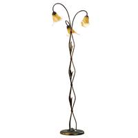 Stehleuchte 4230/Pt3 - Bronzefarben, KONVENTIONELL, Glas/Metall (52/170cm)