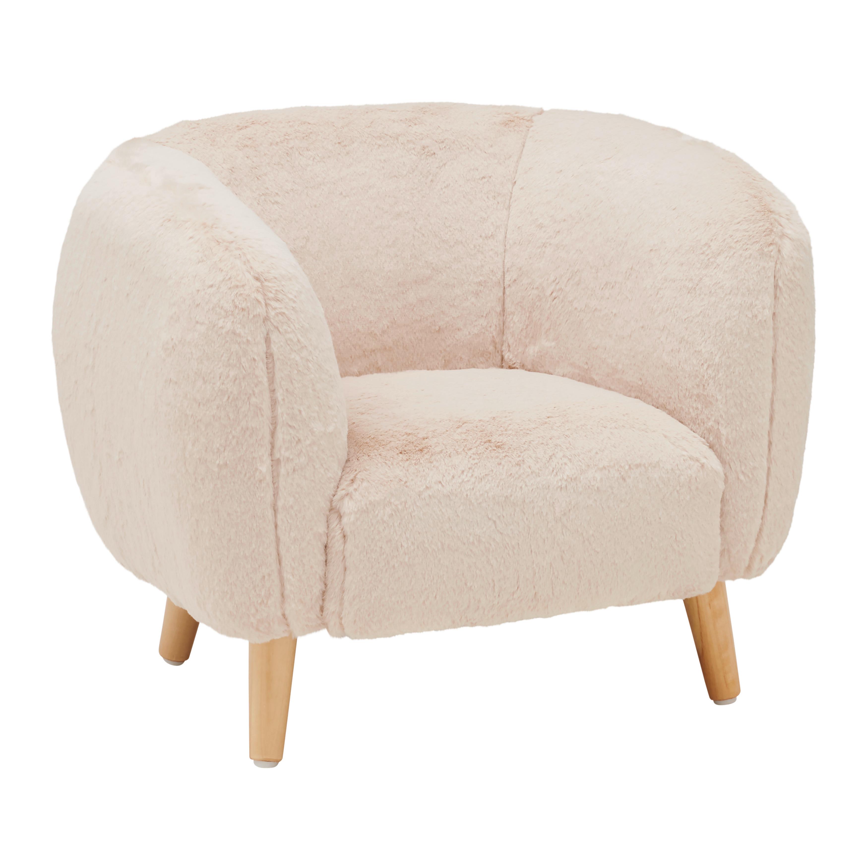 DETSKÉ KRESLO FLUFFY -TREND- - béžová, Modern, drevo/kompozitné drevo (52/44/41cm) - Premium Living