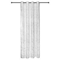 Vorhang mit Ösen Elenore 140x245 cm Silber/Weiß - Silberfarben/Weiß, MODERN, Textil (140/245cm) - James Wood