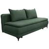 Schlafsofa Moliss Grün B: 202 cm - Schwarz/Grün, Basics, Textil (202/98/78cm) - Livetastic