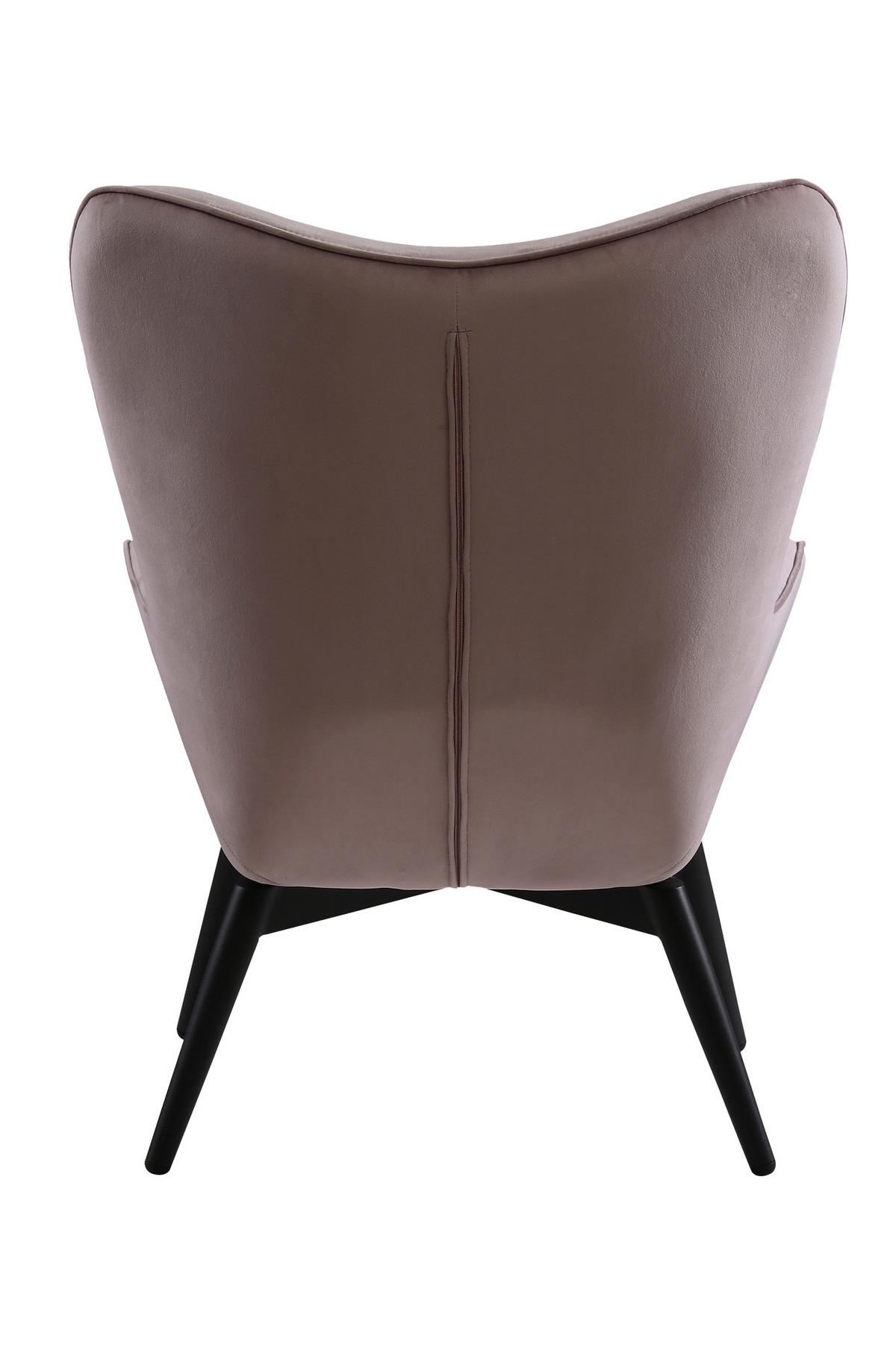 Sessel Rosa B: 80 Cm - Schwarz/Rosa, MODERN, Textil (80/92/99cm) - Livetastic