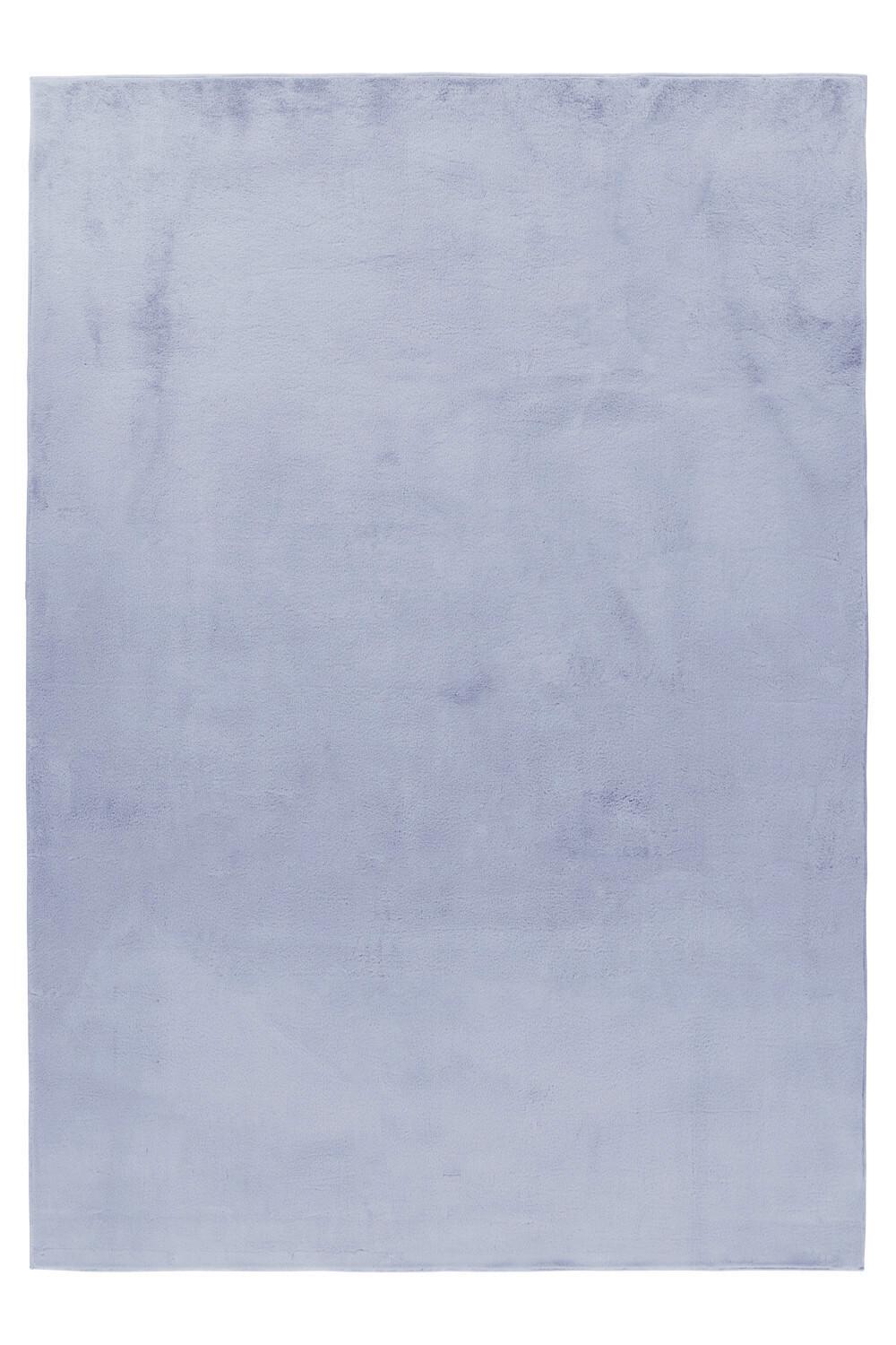 Hochflorteppich, Silber Pouffy - Silberfarben, Basics, Textil (80/150cm)