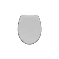 WC sedadlo duroplast šedý - šedá, Konvenční, plast (37,5/5/45cm)