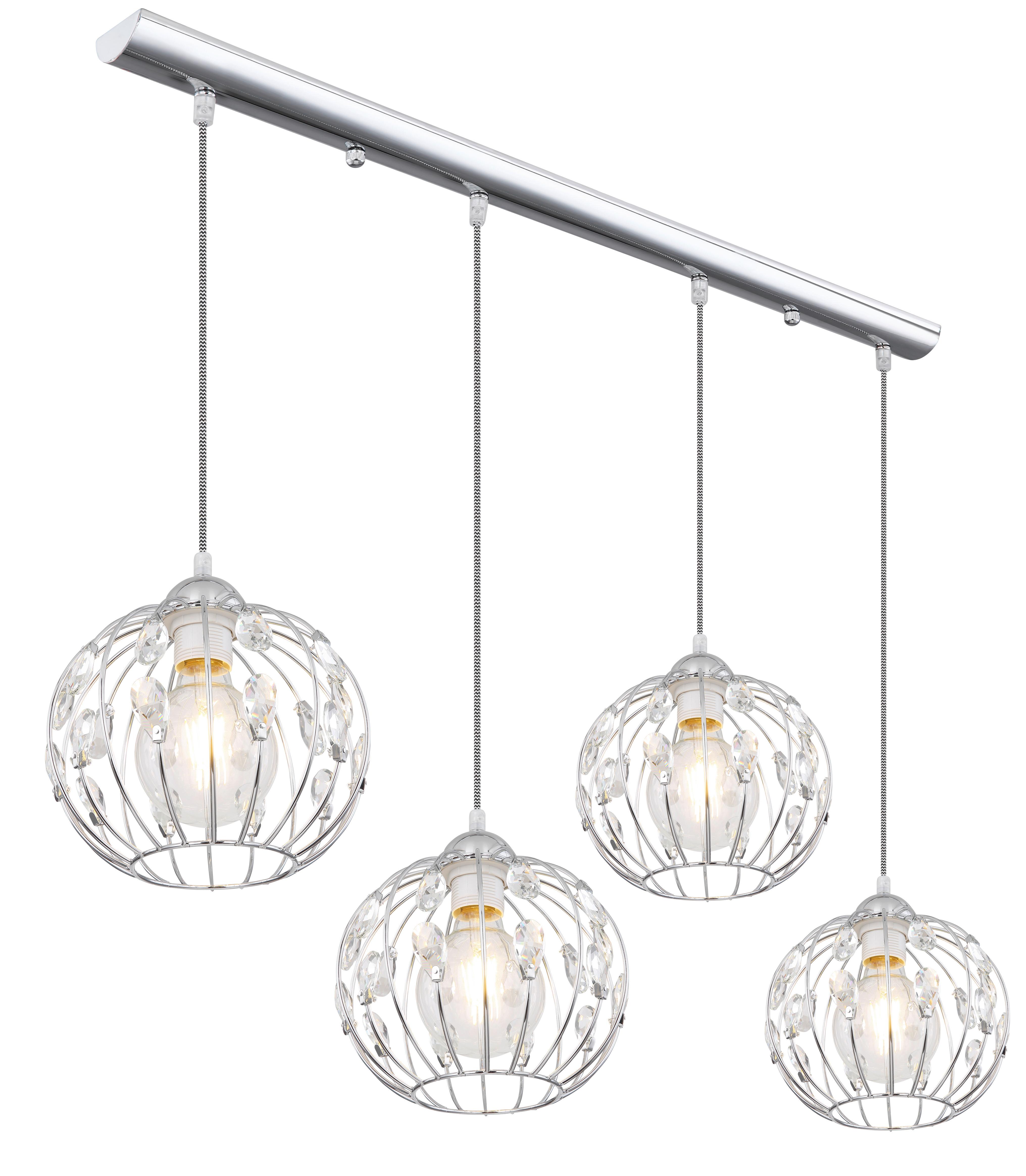 Hängeleuchte Kristall H: 120 cm 4-Flammig