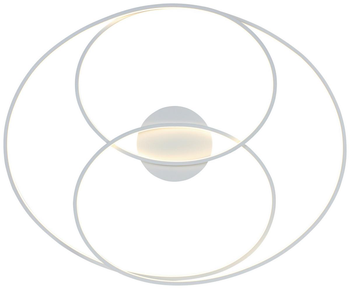 LED-Deckenleuchte Jesse - Weiß, Kunststoff/Metall (80/65/14,5cm) - Luca Bessoni