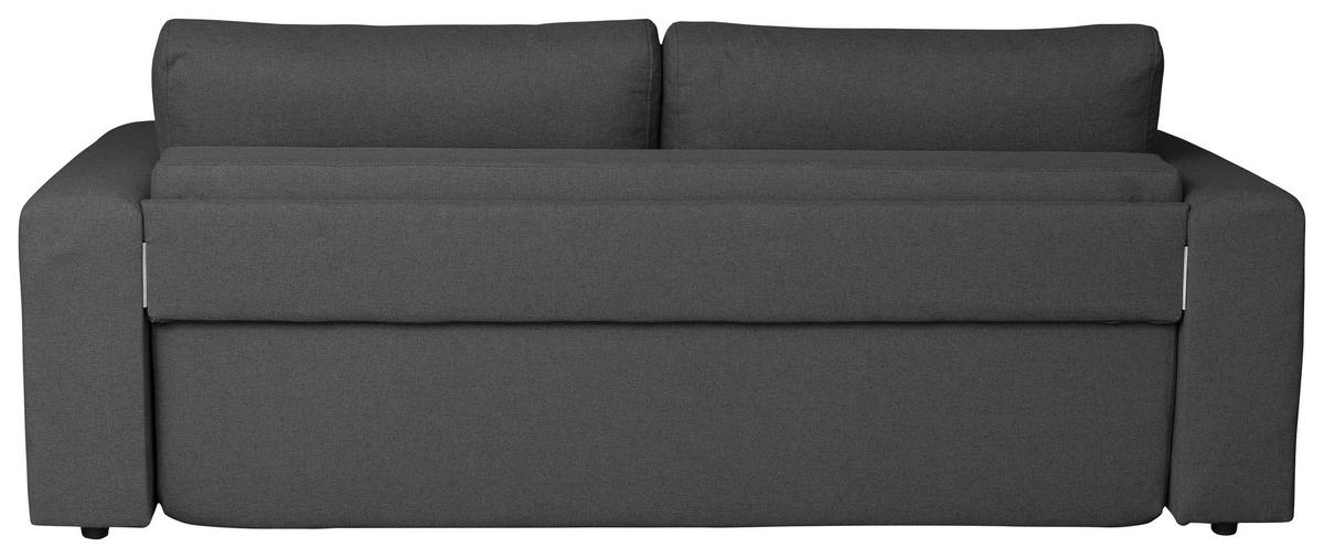 Schlafsofa Berna - Chromfarben/Dunkelgrau, Design, Textil (238/77/108cm) - P & B