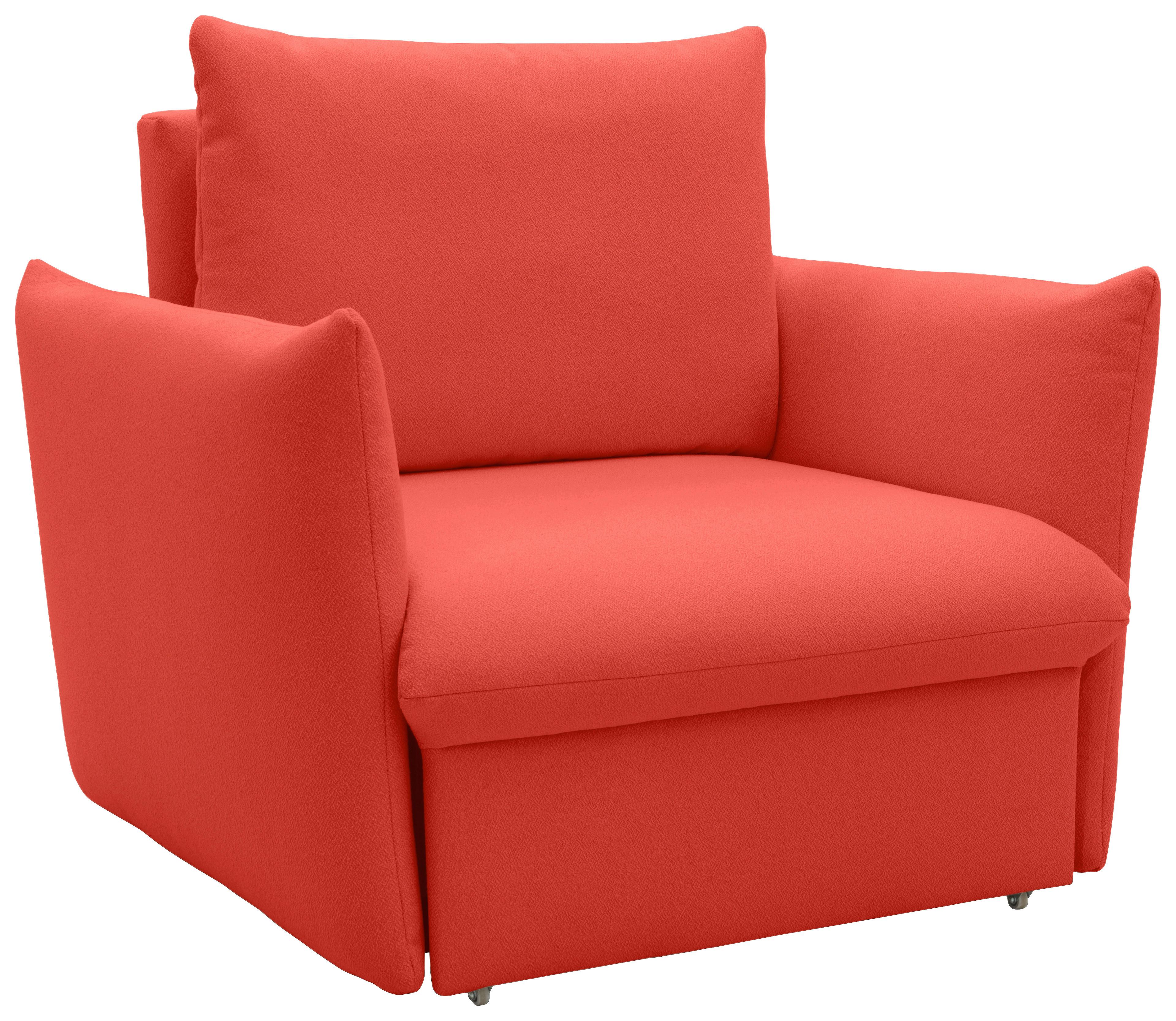 Sessel Looks Orange B: 120 cm - Schwarz/Orange, Design, Textil (120/100/97cm) - LOOKS by W.Joop