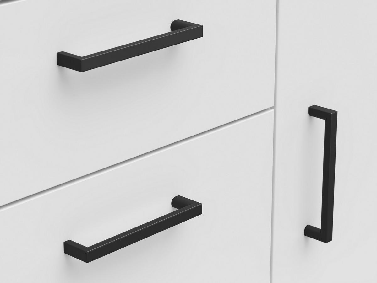 Komód Cabinet - fehér, Modern, faalapú anyag (80/83/40cm)
