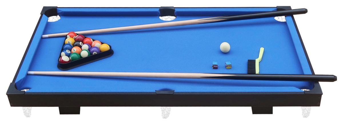 Billardtisch C025.001.00 - Blau/Schwarz, KONVENTIONELL, Holz/Kunststoff (64/12/118cm) - Ambia Garden