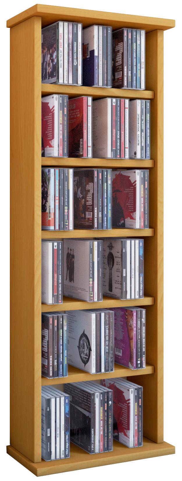 CD Regál Vostan buk - farba buka, Konventionell, kompozitné drevo (31/91,5/18cm) - MID.YOU