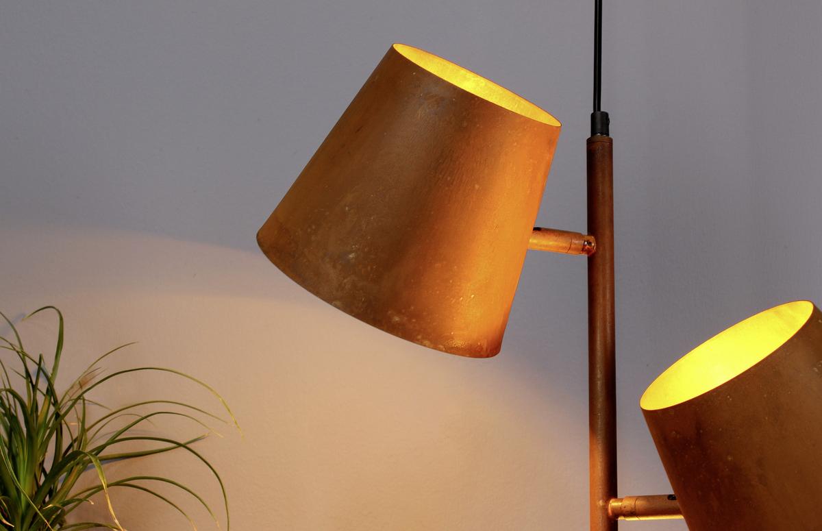 Hängeleuchte Colt H: 150 Cm 3-Flammig, Rost-Optik - Rostfarben, Design, Metall (49/150cm)