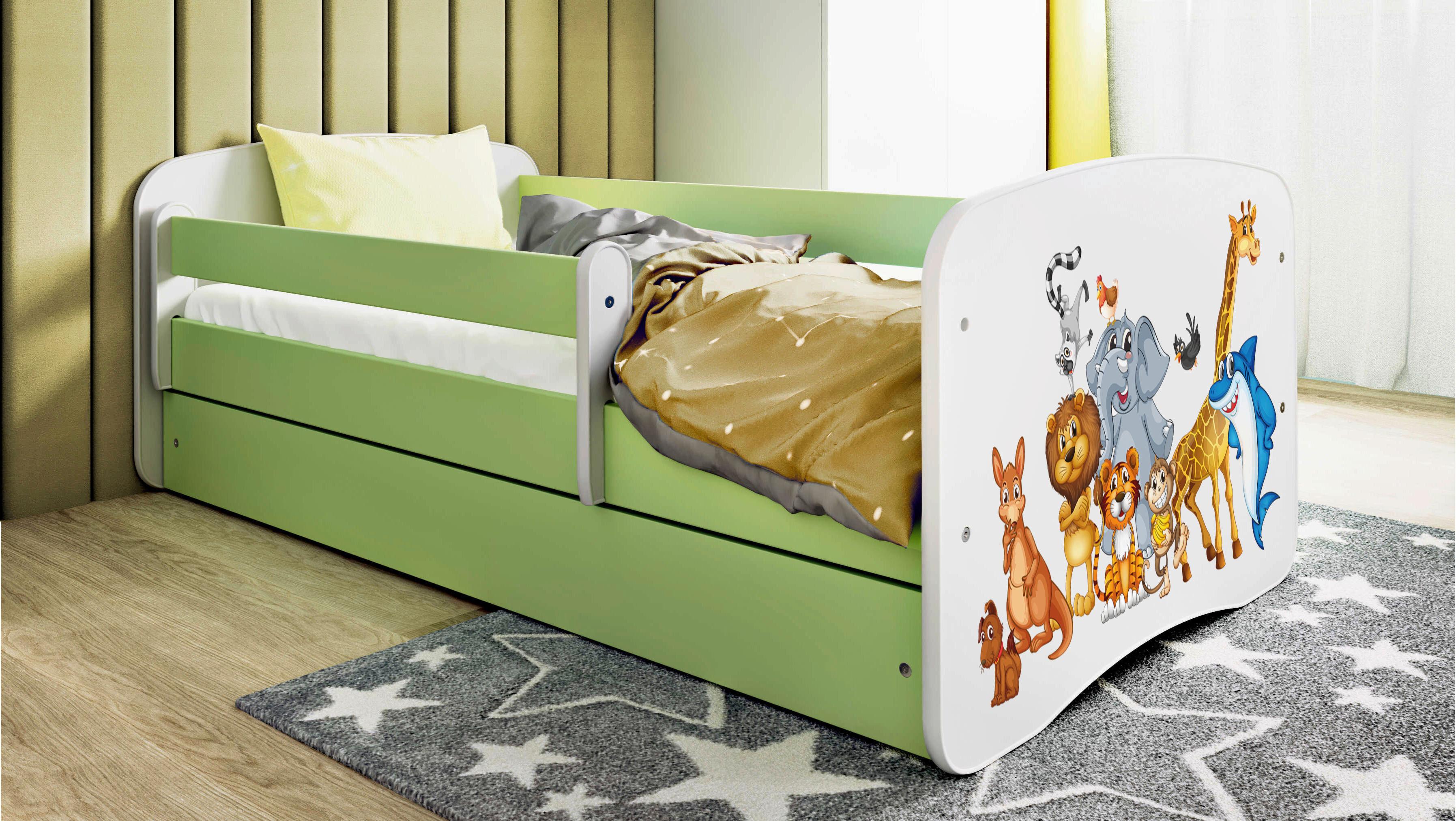 Kinder-/Juniorbett Babydreams inkl. Matratze 80x160 - Birkefarben/Weiß, MODERN, Holz/Holzwerkstoff (80/160cm) - MID.YOU