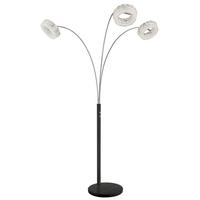 Led-stehleuchte Memory-Funktion - Klar/Schwarz, Design, Glas/Kunststoff (82,5/102/190cm) - Globo