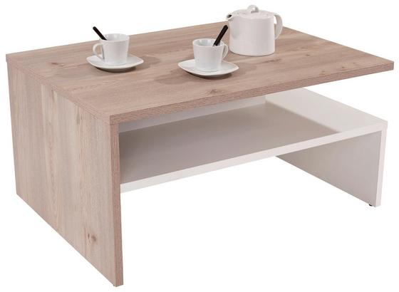 Dohányzóasztal Laura - Tölgyfa/Fehér, modern, Faalapú anyag (90/42/60cm) Dohányzóasztal Laura - Tölgyfa/Fehér, modern, Faalapú anyag (90/42/60cm)