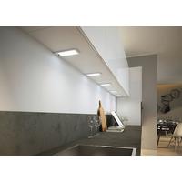 Unterbauleuchte 2x Led 5 W Edelstahl - Schwarz, MODERN, Metall (19/10/24cm)