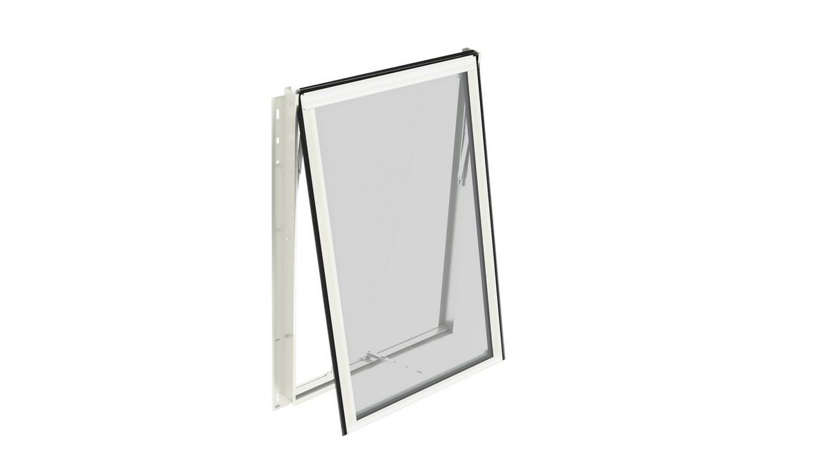 Gewächshaus-Seitenfenster H Esg-Glas, Weiß, 55,4x87,6 cm - Weiß, Basics, Glas/Metall (55,4/87,6cm)