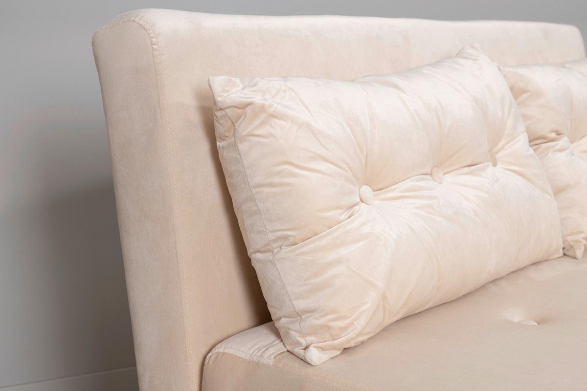 Schlafsofa Vicky - Creme, Design, Textil/Metall (120/88/80cm) - Livetastic