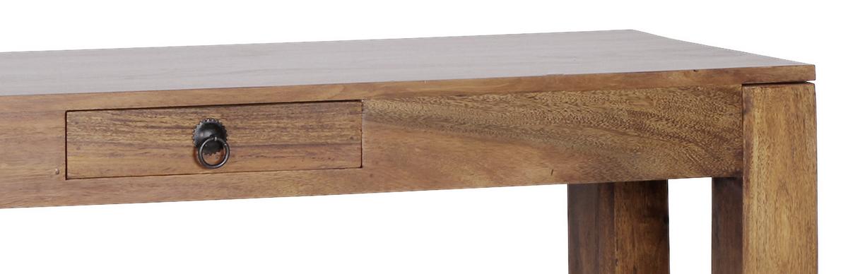 Konsolentisch mit Schublade Mumbai Sheeshamholz Massiv - Sheeshamfarben, LIFESTYLE, Holz (120/40/70cm) - MID.YOU