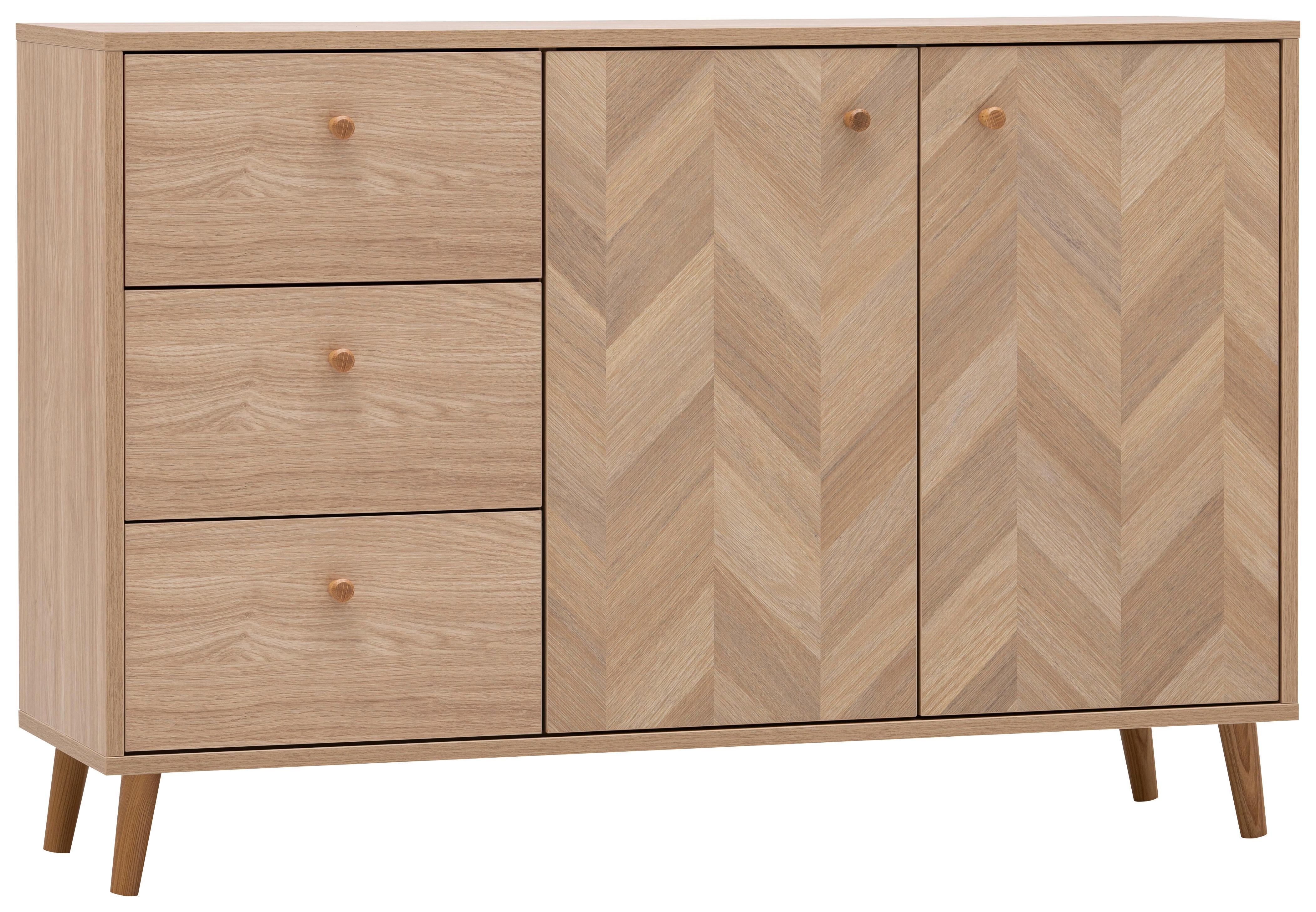 SIDEBOARD Visby Eichefarben B: 109cm - Eichefarben, Design, Holzwerkstoff (109/73,9/33,05cm) - MID.YOU