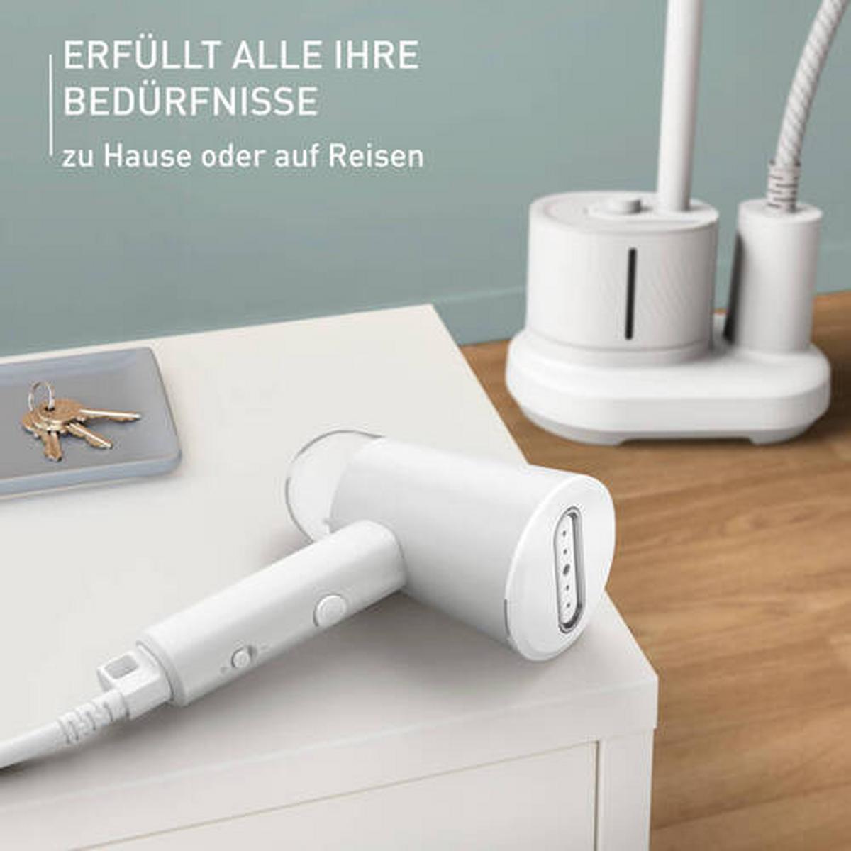 Dampfbürste Dt1020 1200 W Weiß/ Hellgrau - Hellgrau/Weiß, Basics, Kunststoff (28,2/16,3/12,4cm) - Tefal