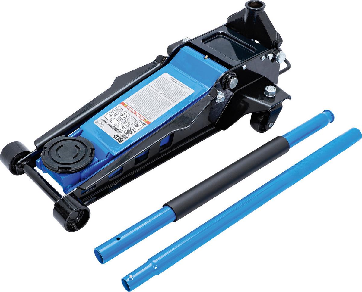 Rangier-Wagenheber Hydraulisch Blau/Schwarz B: 34,4 cm - Blau/Schwarz, Basics (34,4/64,8/124,7cm)