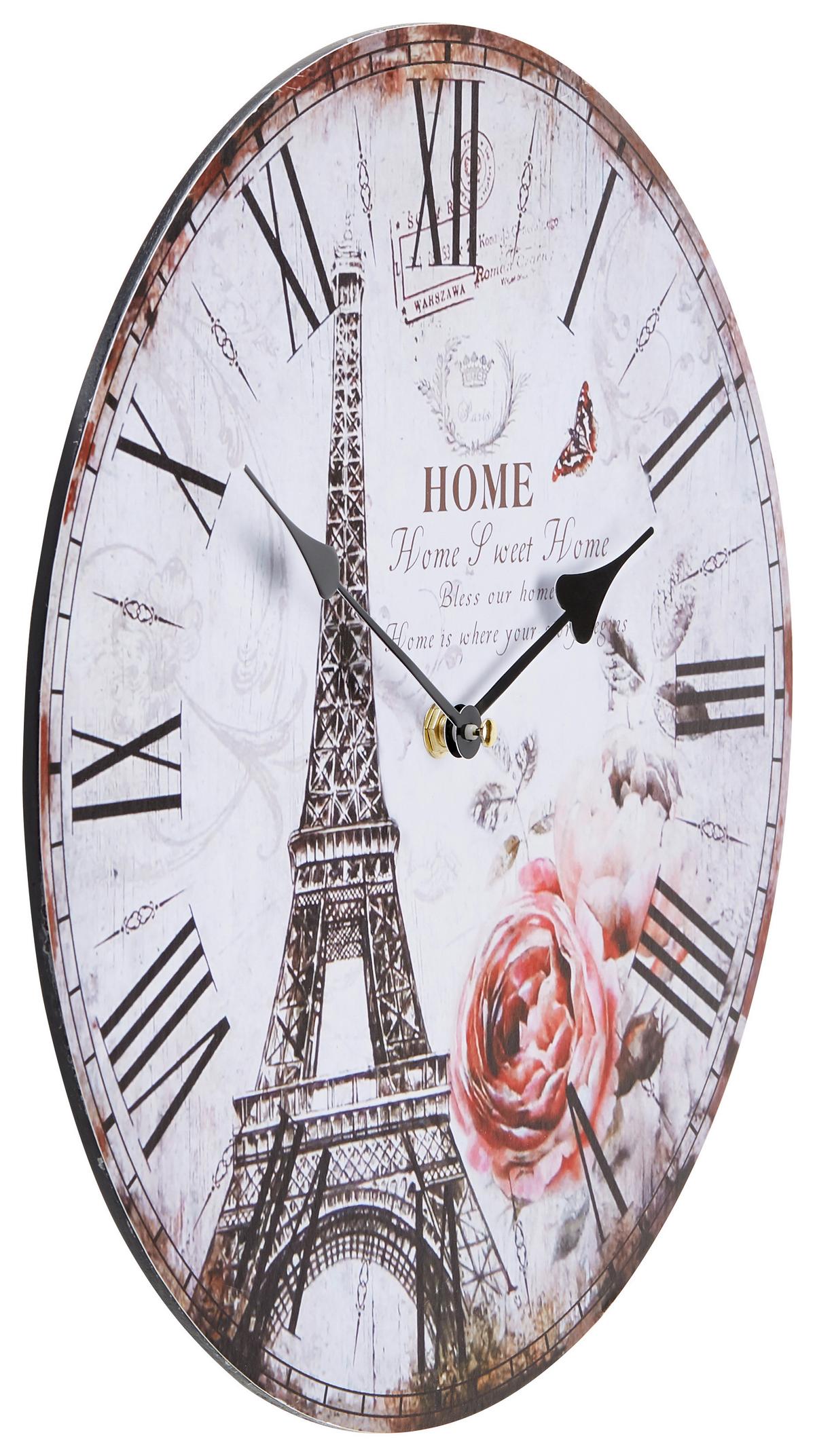 Wanduhr Alexandros Versch. Designs, D: 35 Cm - Multicolor, Basics, Papier/Holzwerkstoff (35cm) - Luca Bessoni